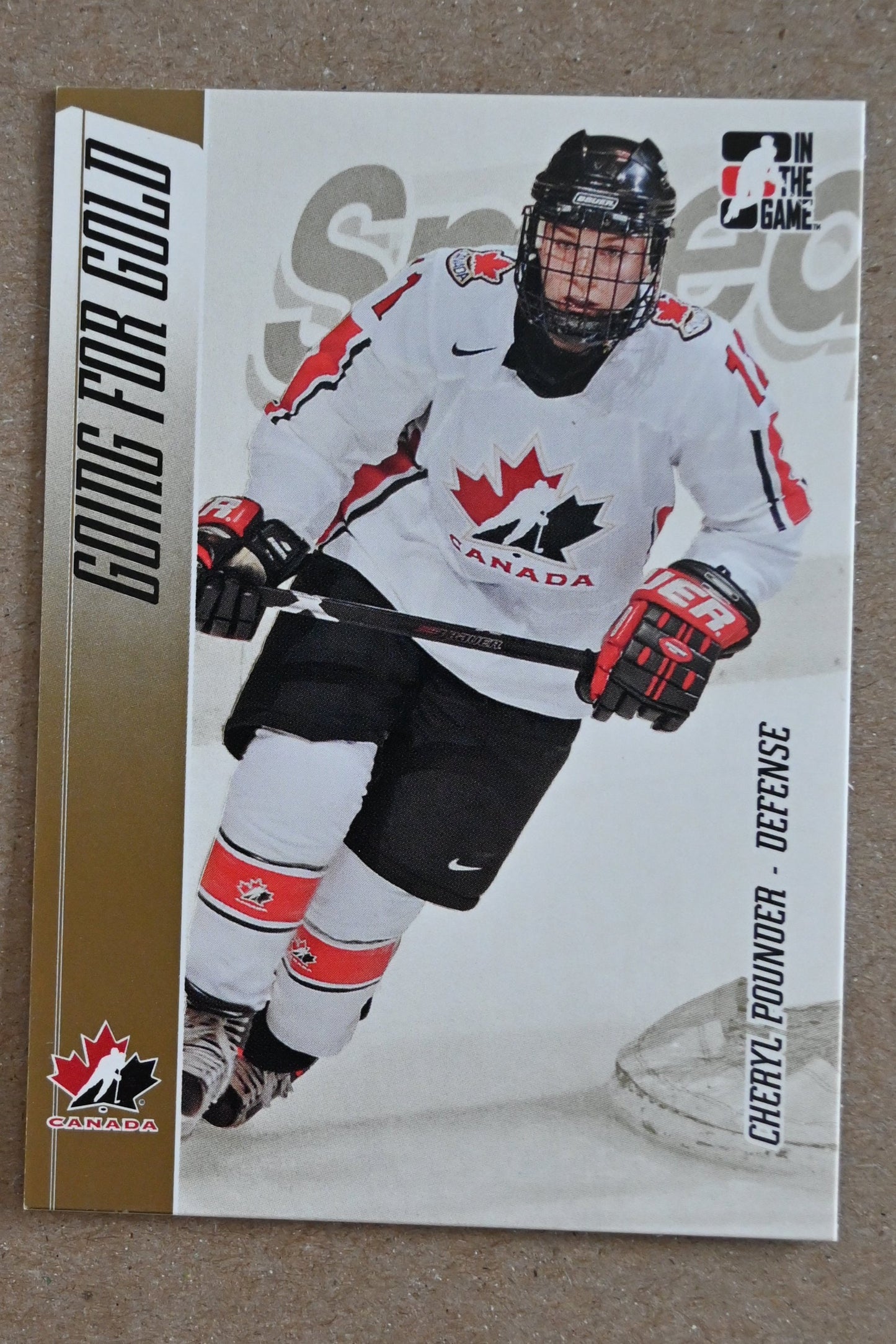 2006-07 In The Game Going For Gold Canadian Women's National Team #7 Cheryl Pounder