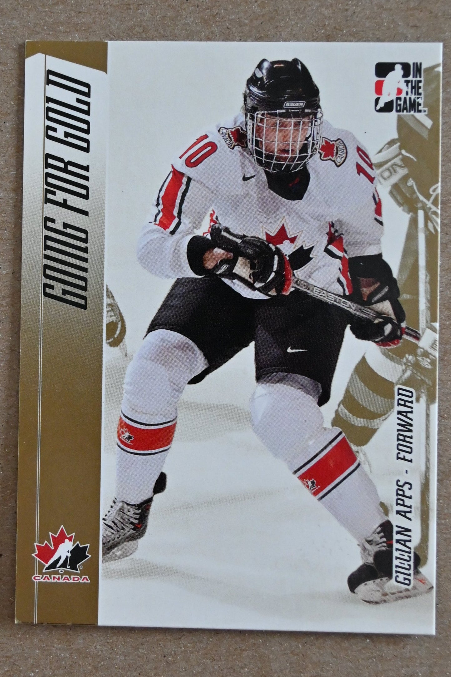 2006-07 In The Game Going For Gold Canadian Women's National Team #10 Gillian Apps