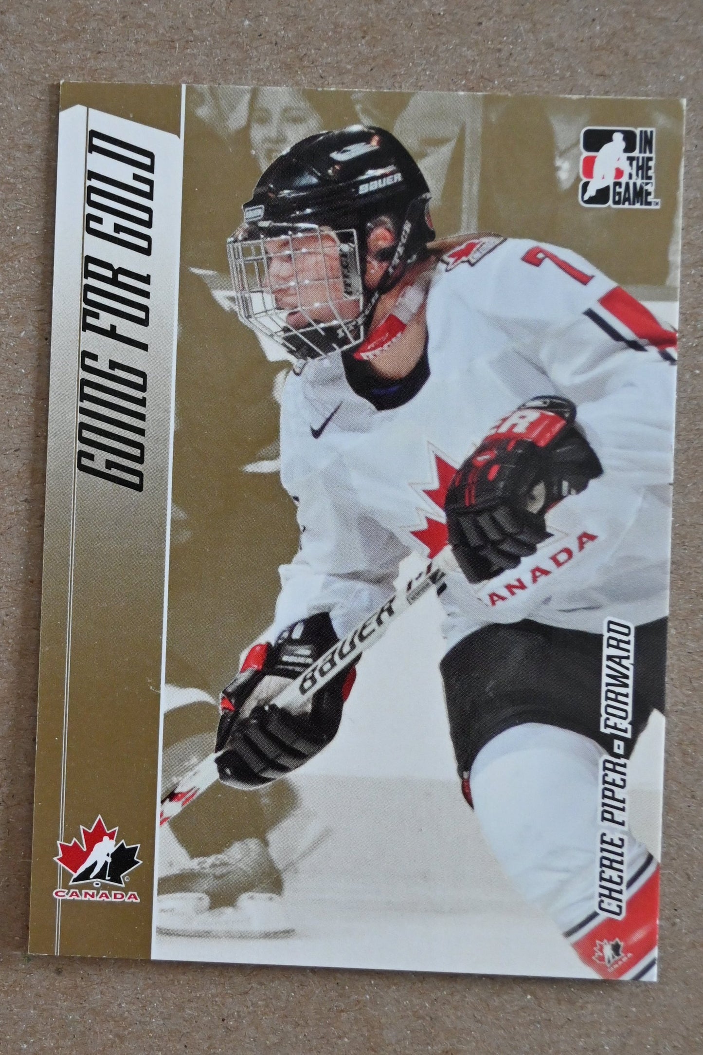 2006-07 In The Game Going For Gold Canadian Women's National Team #16 Cherie Piper