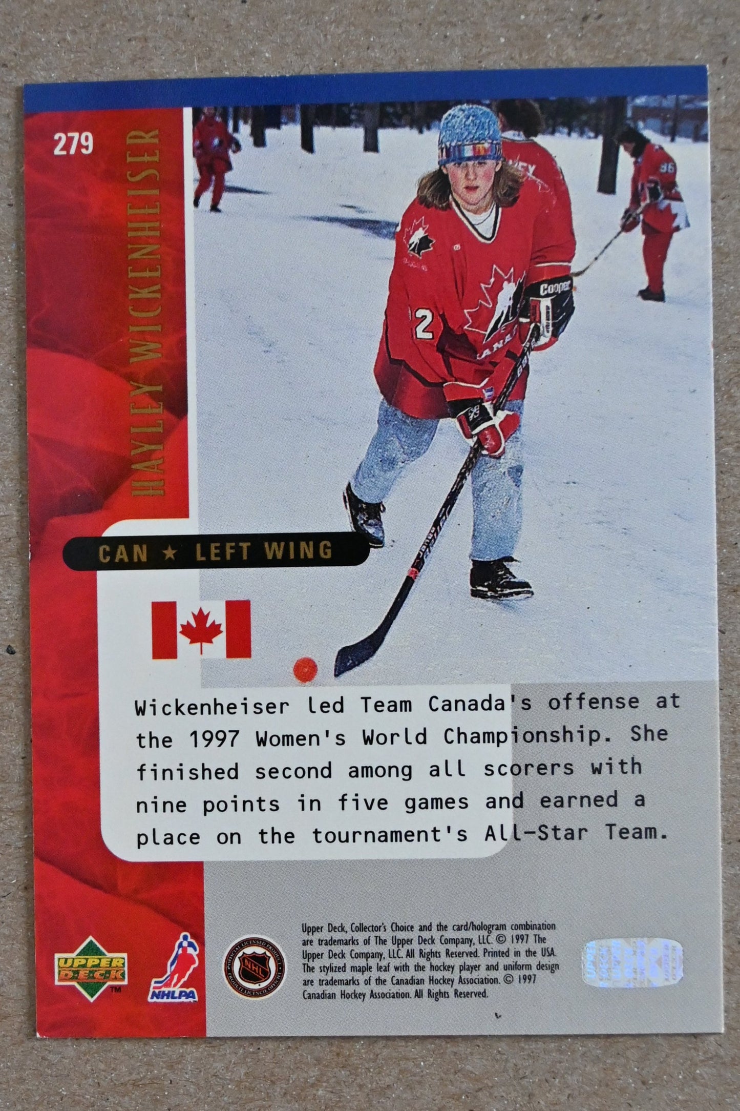 1997-98 Collector's Choice #279 Hayley Wickenheiser