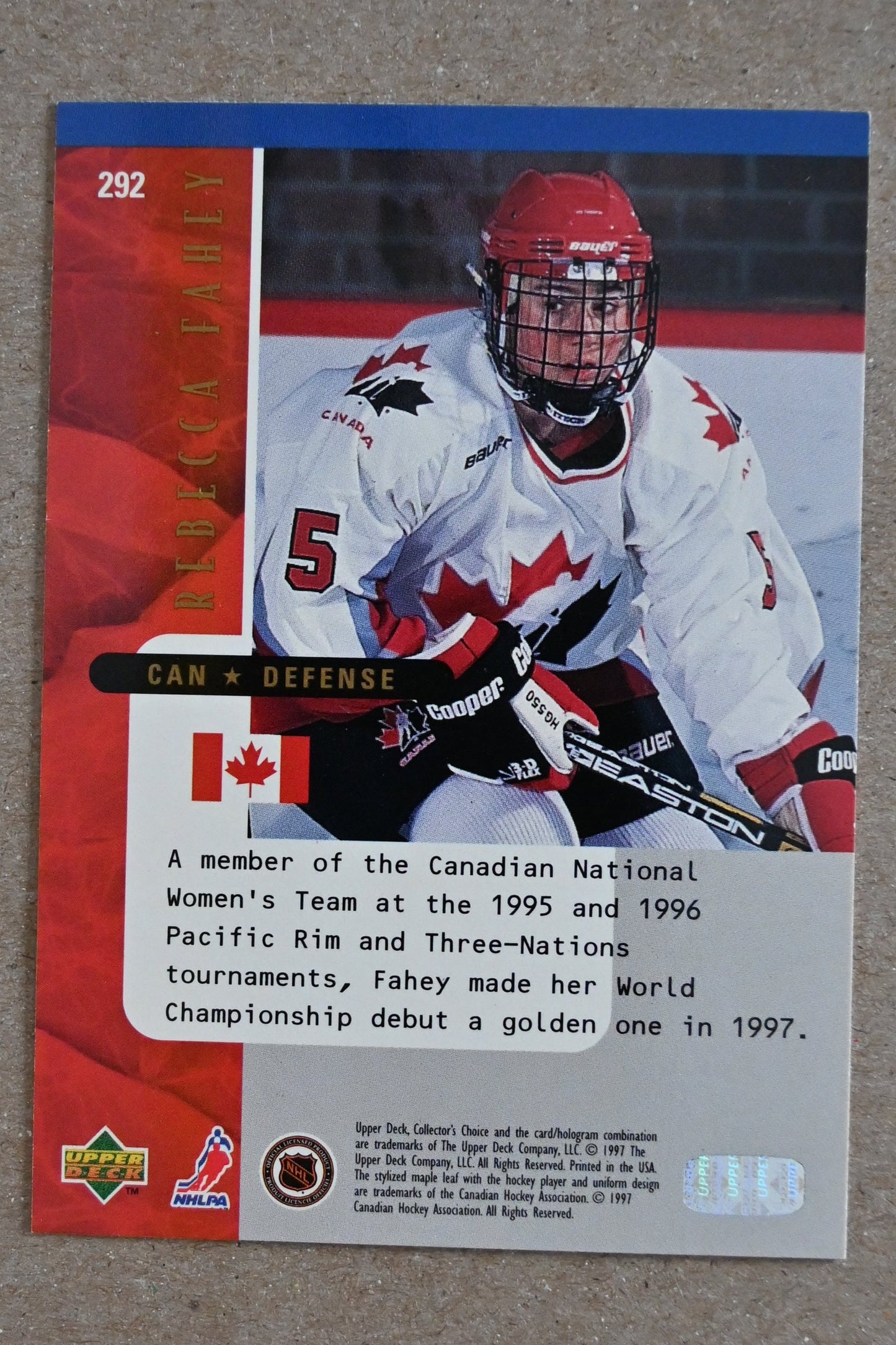 1997-98 Collector's Choice #292 Rebecca Fahey