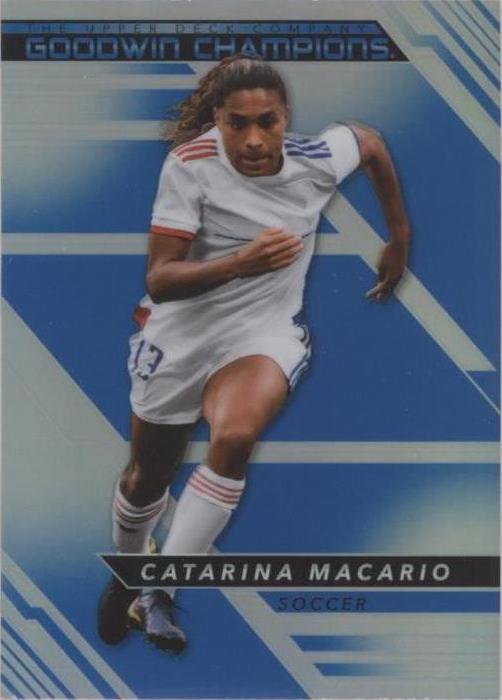 2022 Upper Deck Goodwin Champions - Platinum Rainbow Blue #P11 Catarina Macario