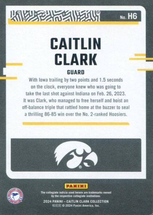 2024 Panini Caitlin Clark Collection - Highlights #H6 Caitlin Clark
