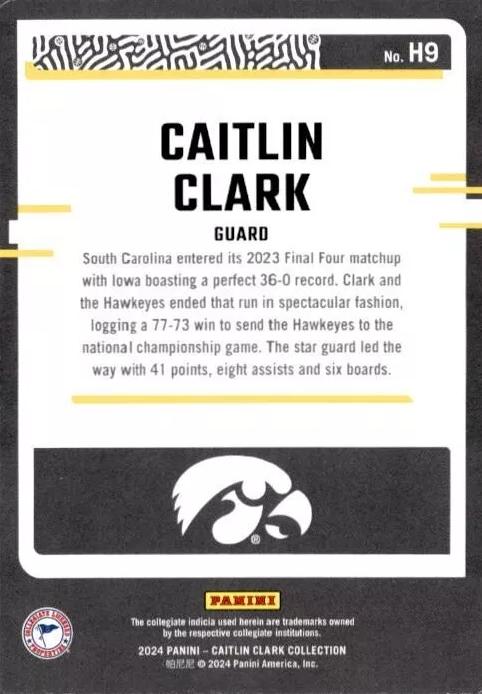 2024 Panini Caitlin Clark Collection - Highlights #H9 Caitlin Clark
