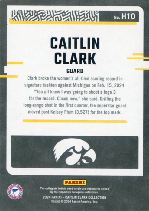 2024 Panini Caitlin Clark Collection - Highlights #H10 Caitlin Clark