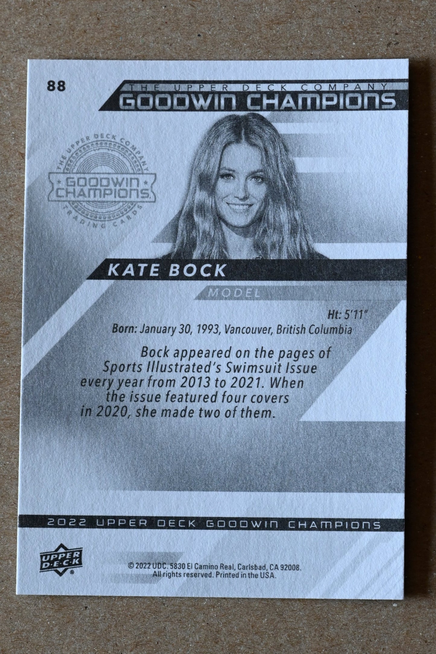 2022 Upper Deck Goodwin Champions #88 Kate Bock
