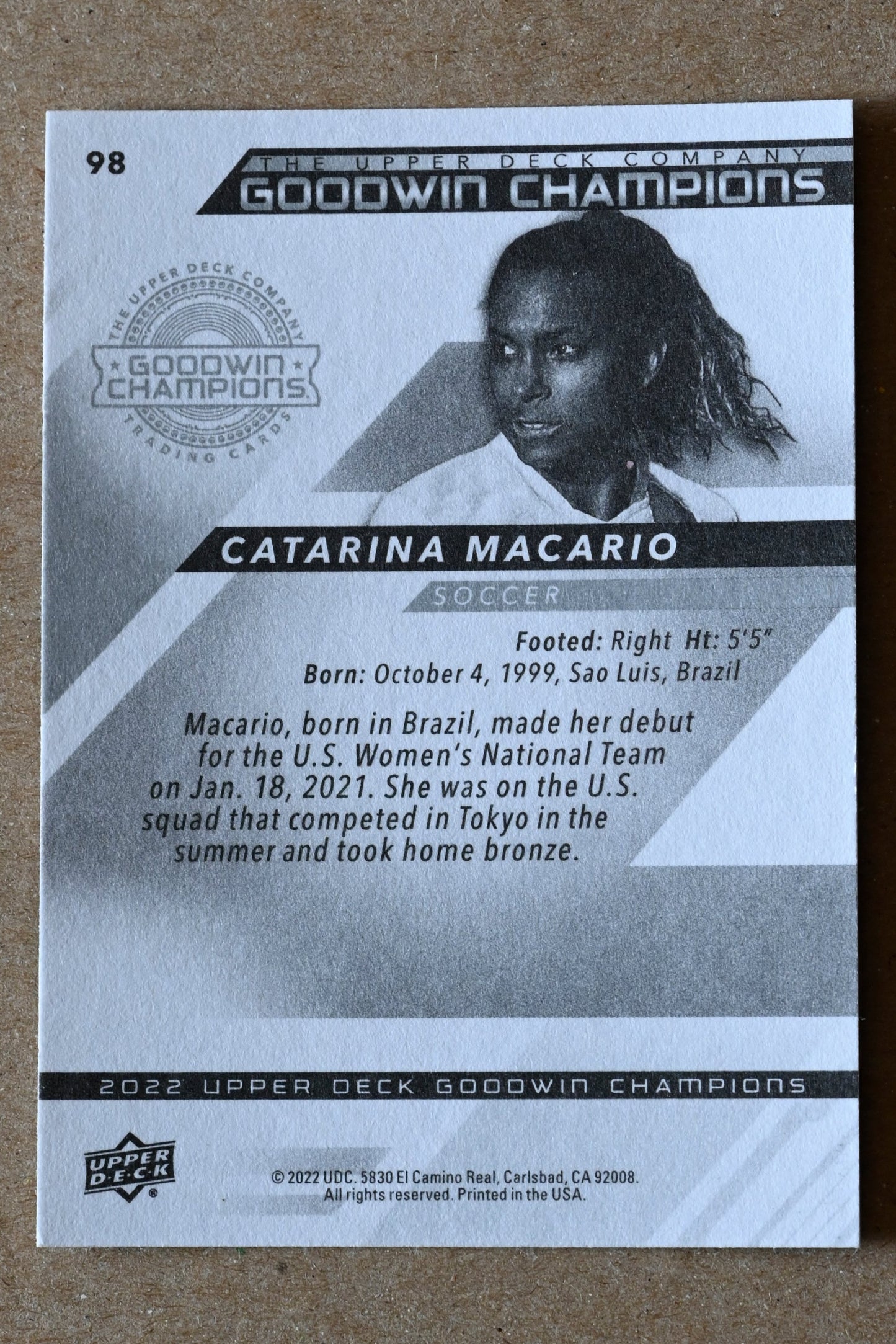 2022 Upper Deck Goodwin Champions #98 Catarina Macario