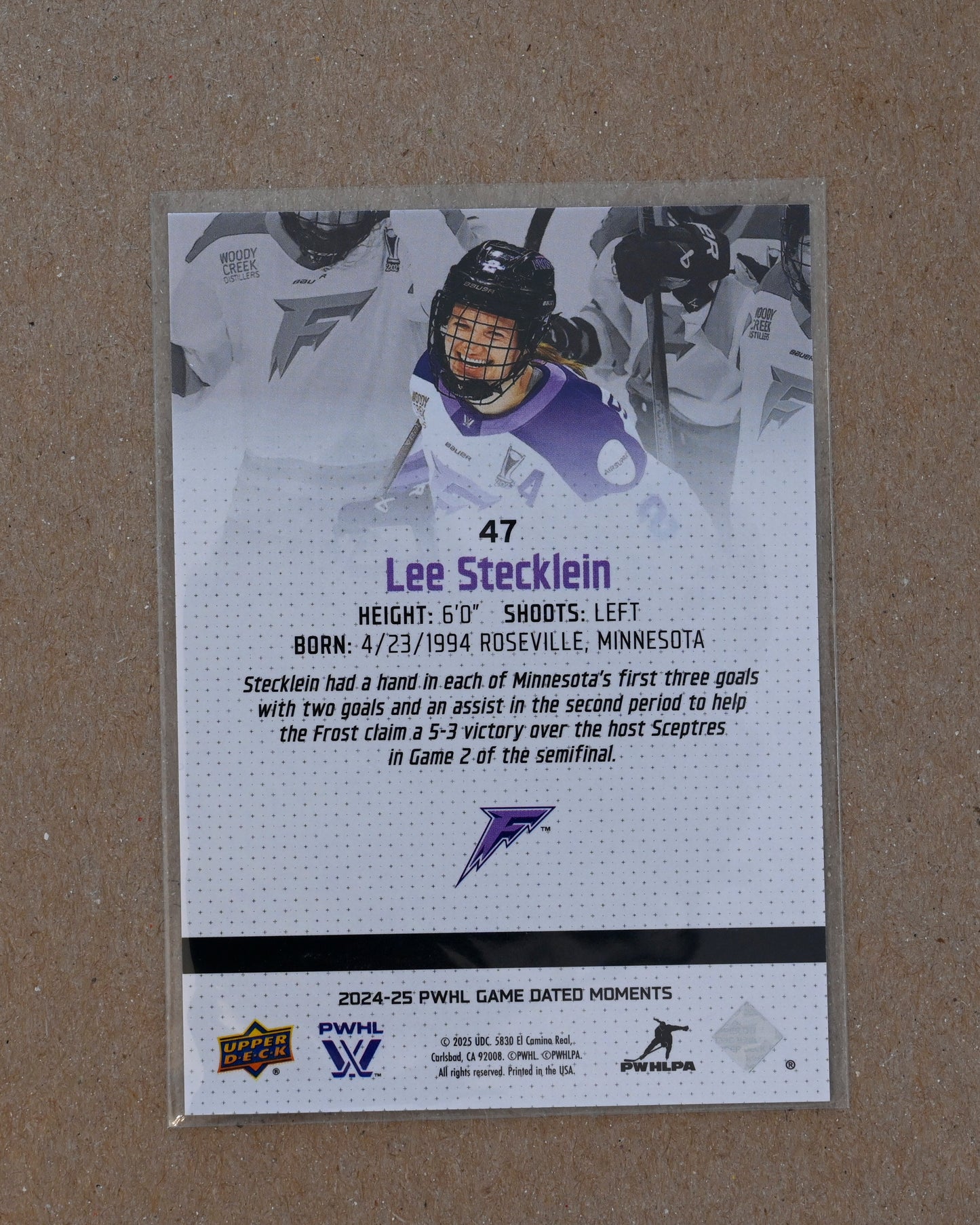 2024-25 Upper Deck Game Dated Moments PWHL - Silver #47 Lee Stecklein