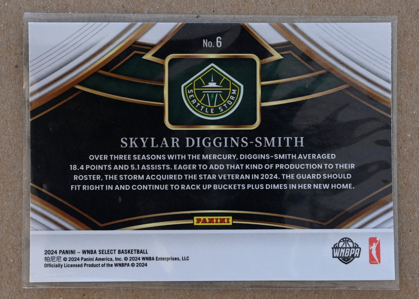 2024 Panini Select WNBA - Snapshots Prizms Silver #6 Skylar Diggins-Smith