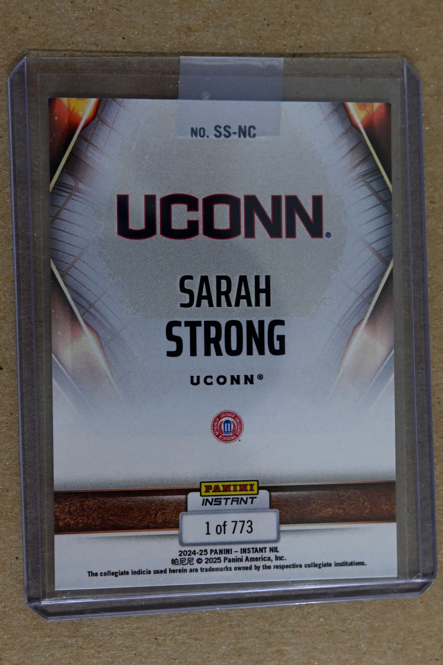 2024-25 Panini Instant NIL NCAA #SS-NC Sarah Strong