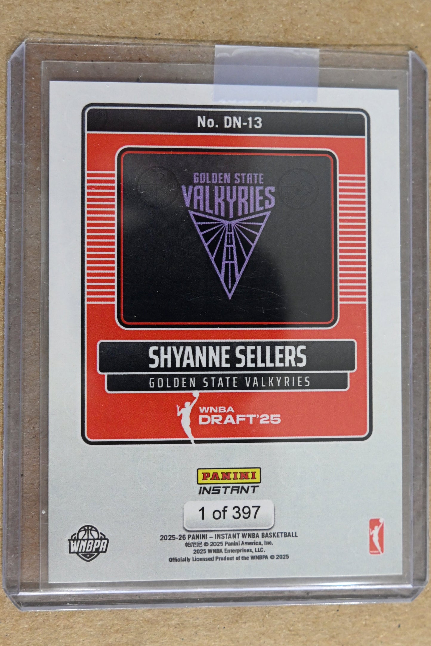 2025 Panini Instant Draft Night #DN-13 Shyanne Sellers