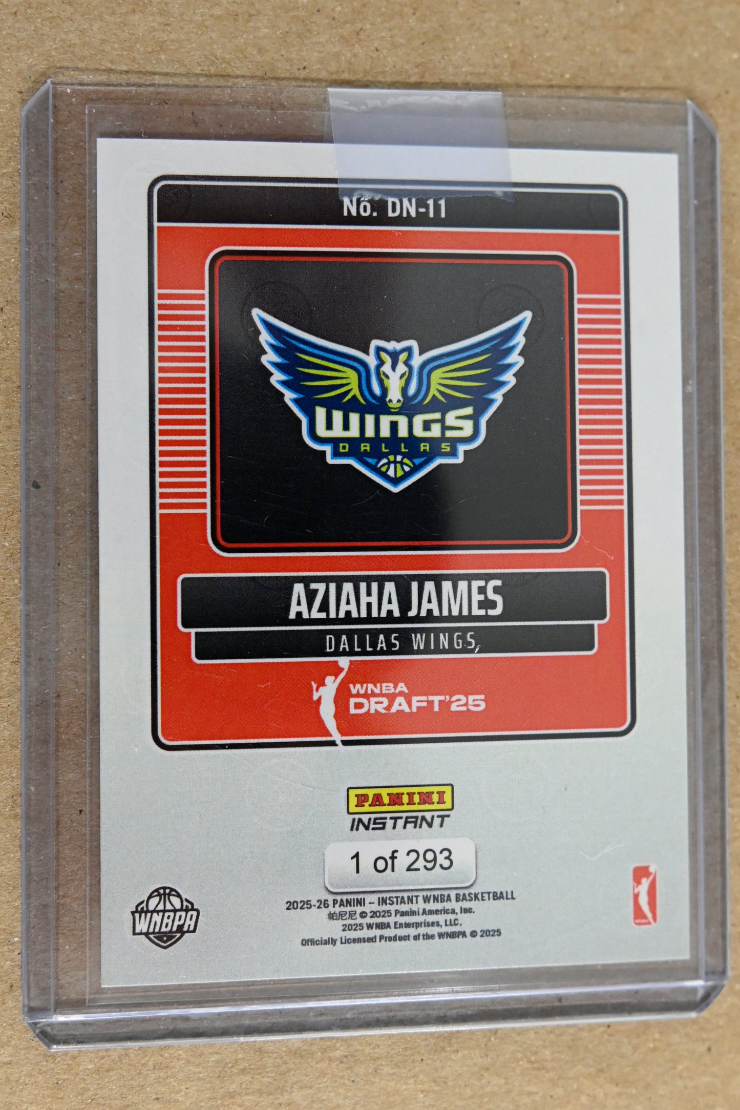 2025 Panini Instant Draft Night #DN-11 Aziaha James