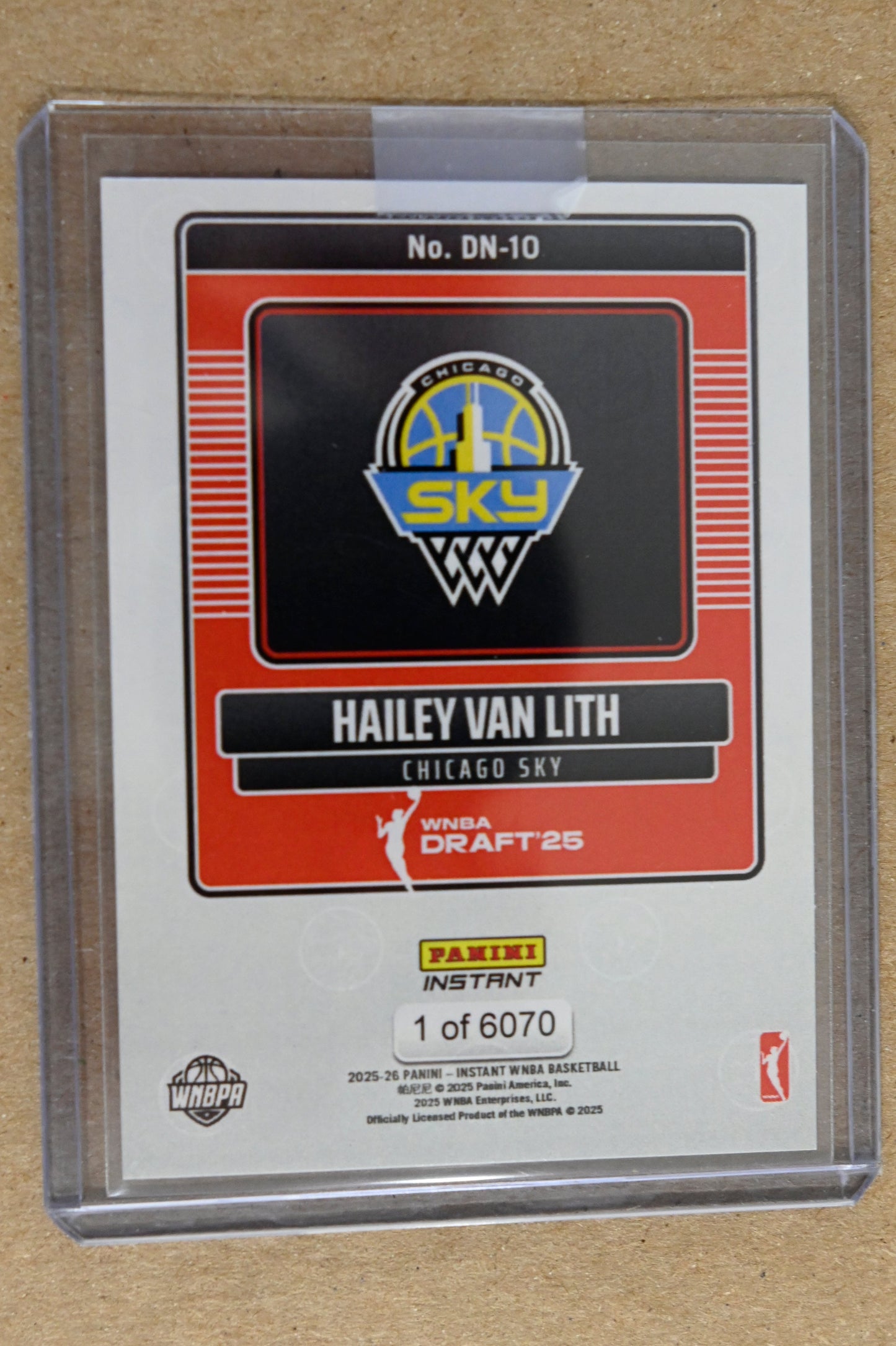 2025 Panini Instant Draft Night #DN-10 Hailey Van Lith