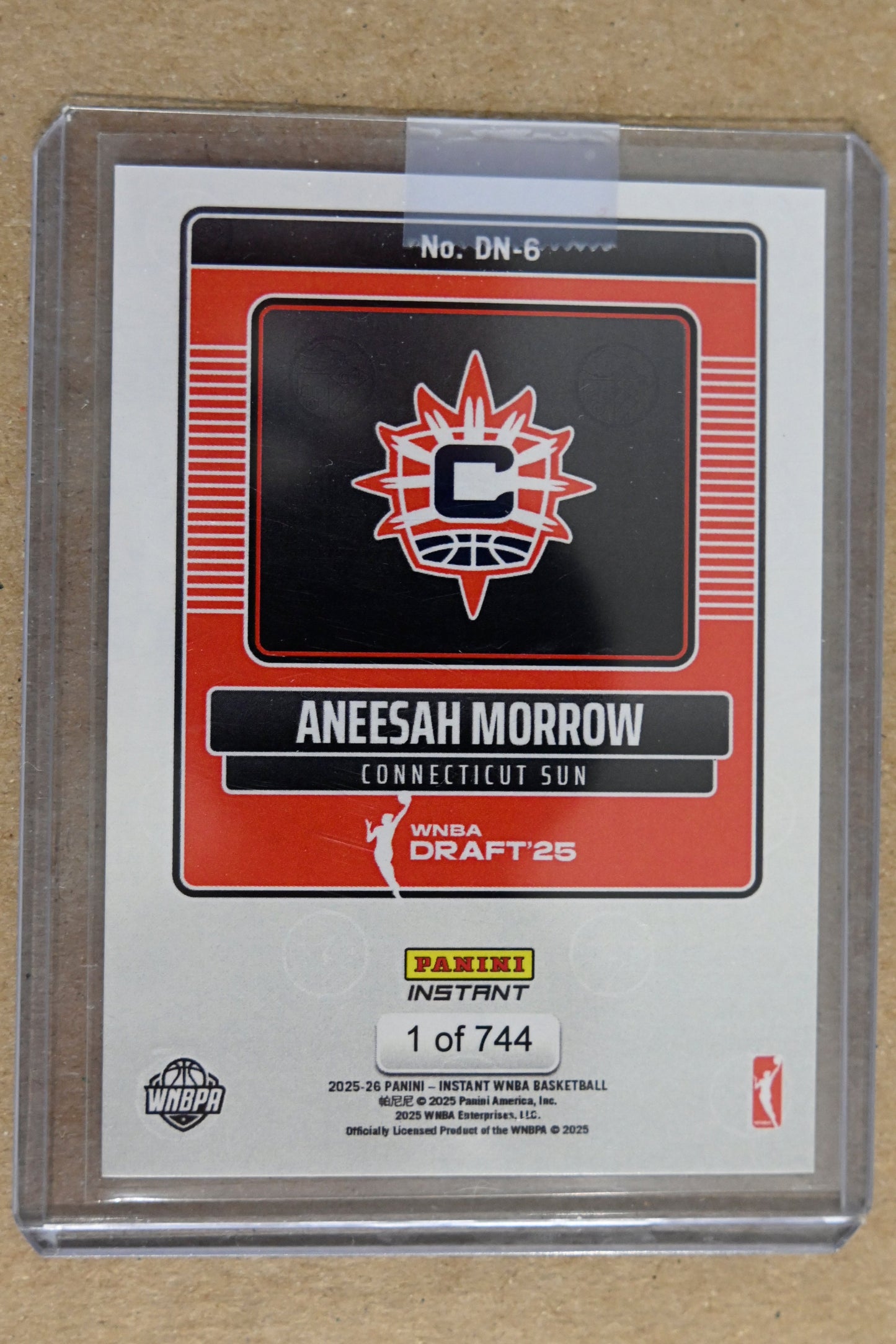 2025 Panini Instant Draft Night #DN-6 Aneesah Morrow
