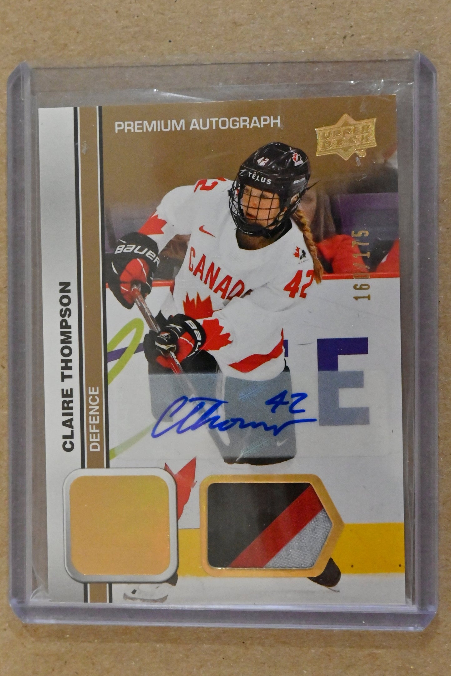 2023 Upper Deck Team Canada Juniors - Autograph Patch #50 Claire Thompson
