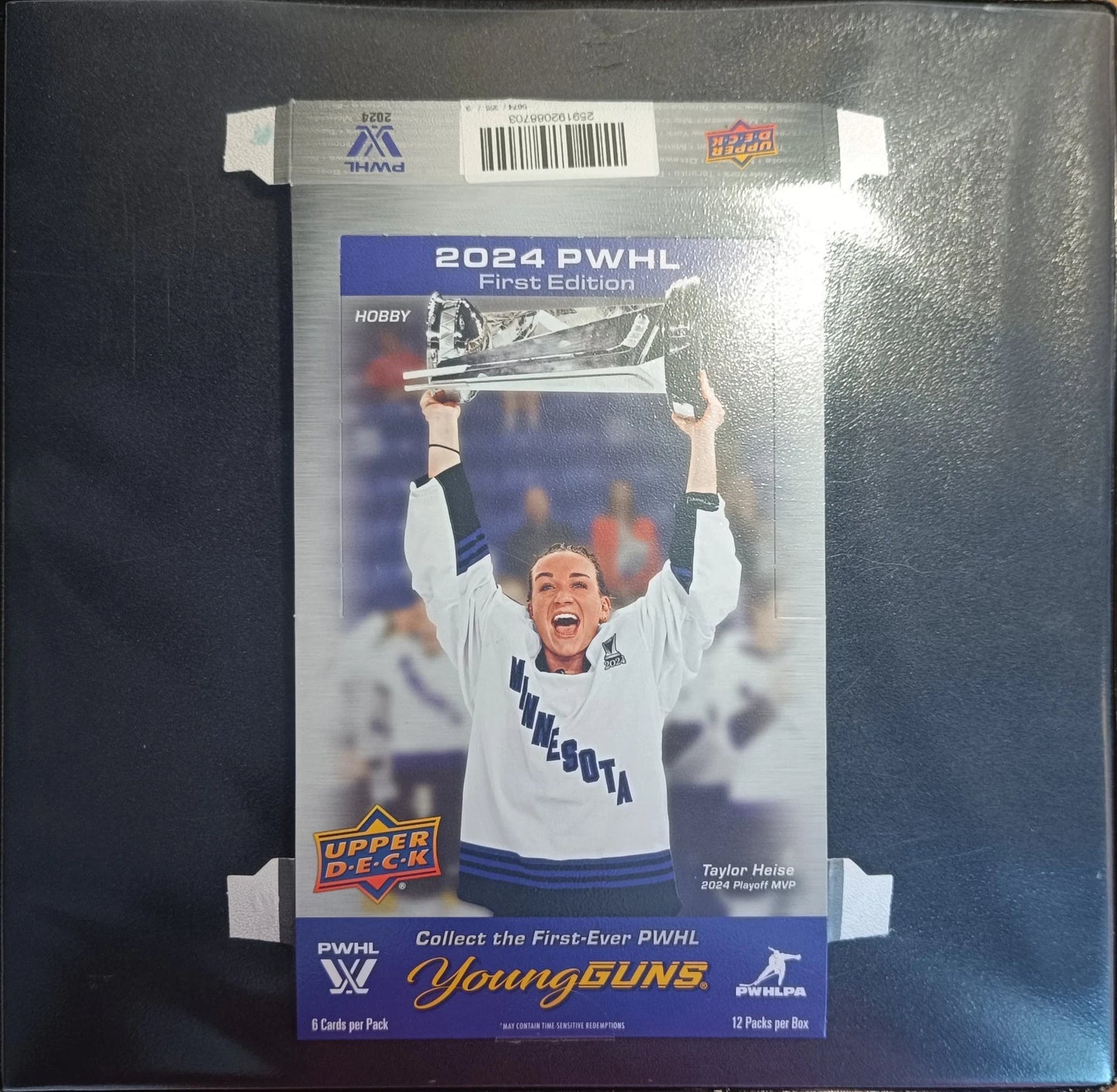 2024 Upper Deck PWHL - Empty Hobby Box Flattened