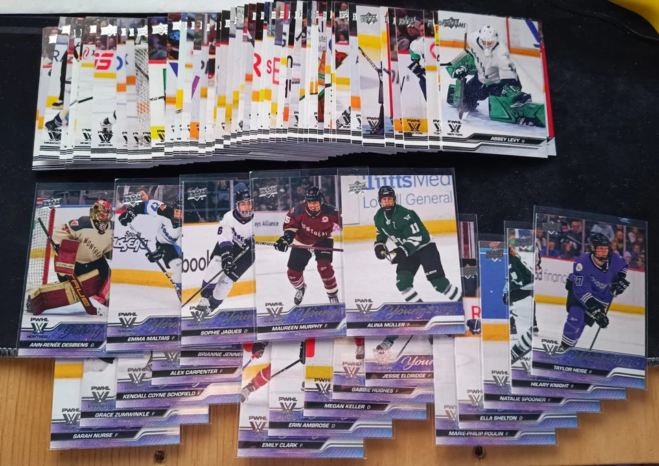2024-25 Upper Deck PWHL Hockey Complete Set 1-70 (50 Base Cards + 20 Young Guns)