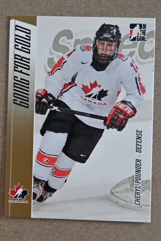 2006-07 In The Game Going For Gold Canadian Women's National Team #7 Cheryl Pounder