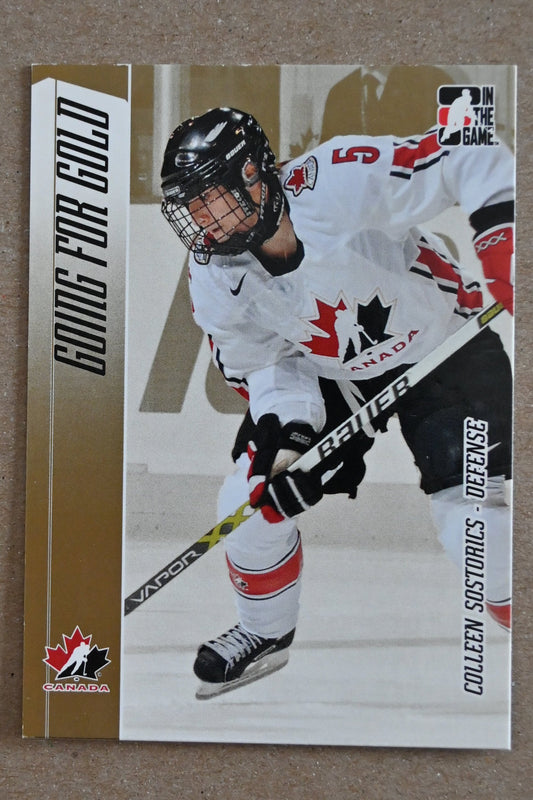 2006-07 In The Game Going For Gold Canadian Women's National Team #8 Colleen Sostorics
