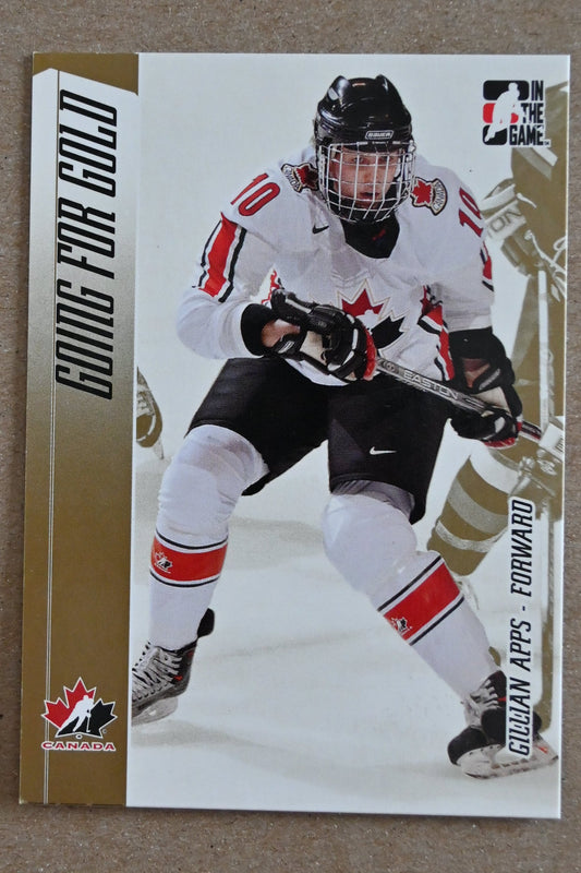 2006-07 In The Game Going For Gold Canadian Women's National Team #10 Gillian Apps