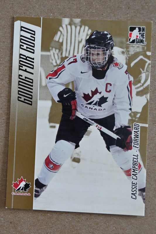 2006-07 In The Game Going For Gold Canadian Women's National Team #12 Cassie Campbell