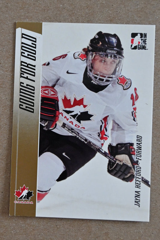 2006-07 In The Game Going For Gold Canadian Women's National Team #14 Jayna Hefford