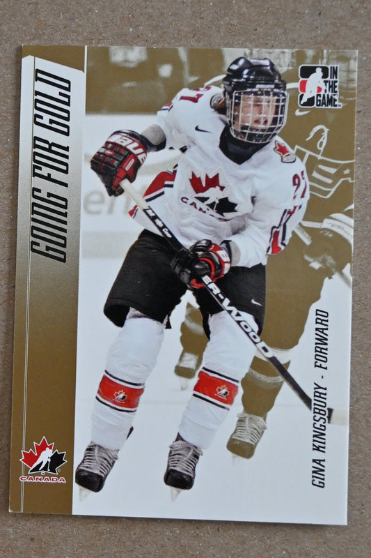 2006-07 In The Game Going For Gold Canadian Women's National Team #15 Gina Kingsbury
