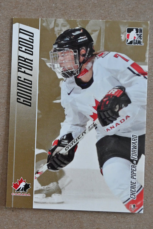 2006-07 In The Game Going For Gold Canadian Women's National Team #16 Cherie Piper