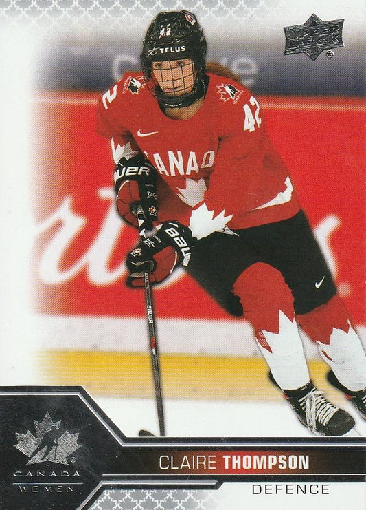 2022-23 Upper Deck Team Canada Juniors #62 Claire Thompson