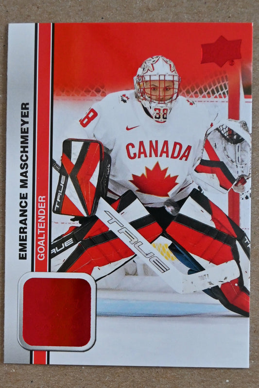 2023 Upper Deck Team Canada Juniors - Red Foil #41 Emerance Maschmeyer