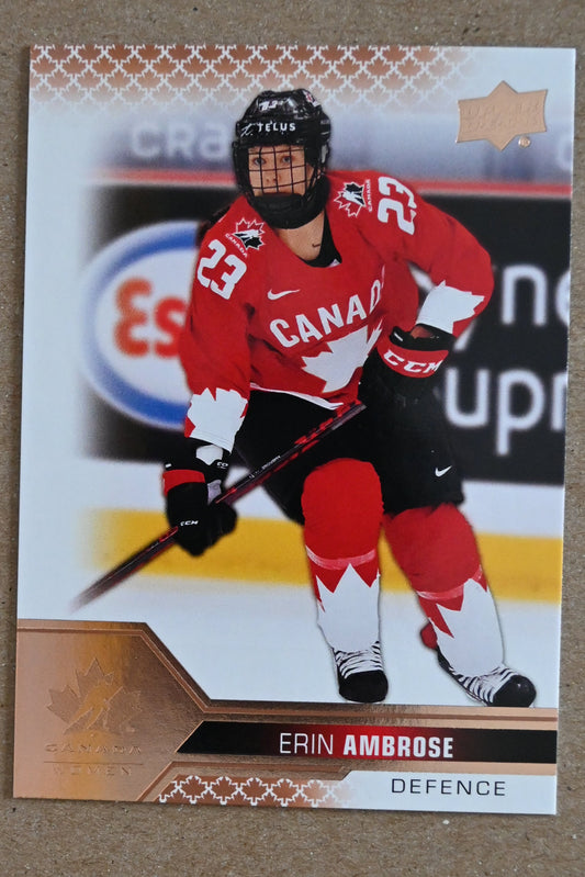 2022-23 Upper Deck Team Canada Juniors - Rose Gold #53 Erin Ambrose