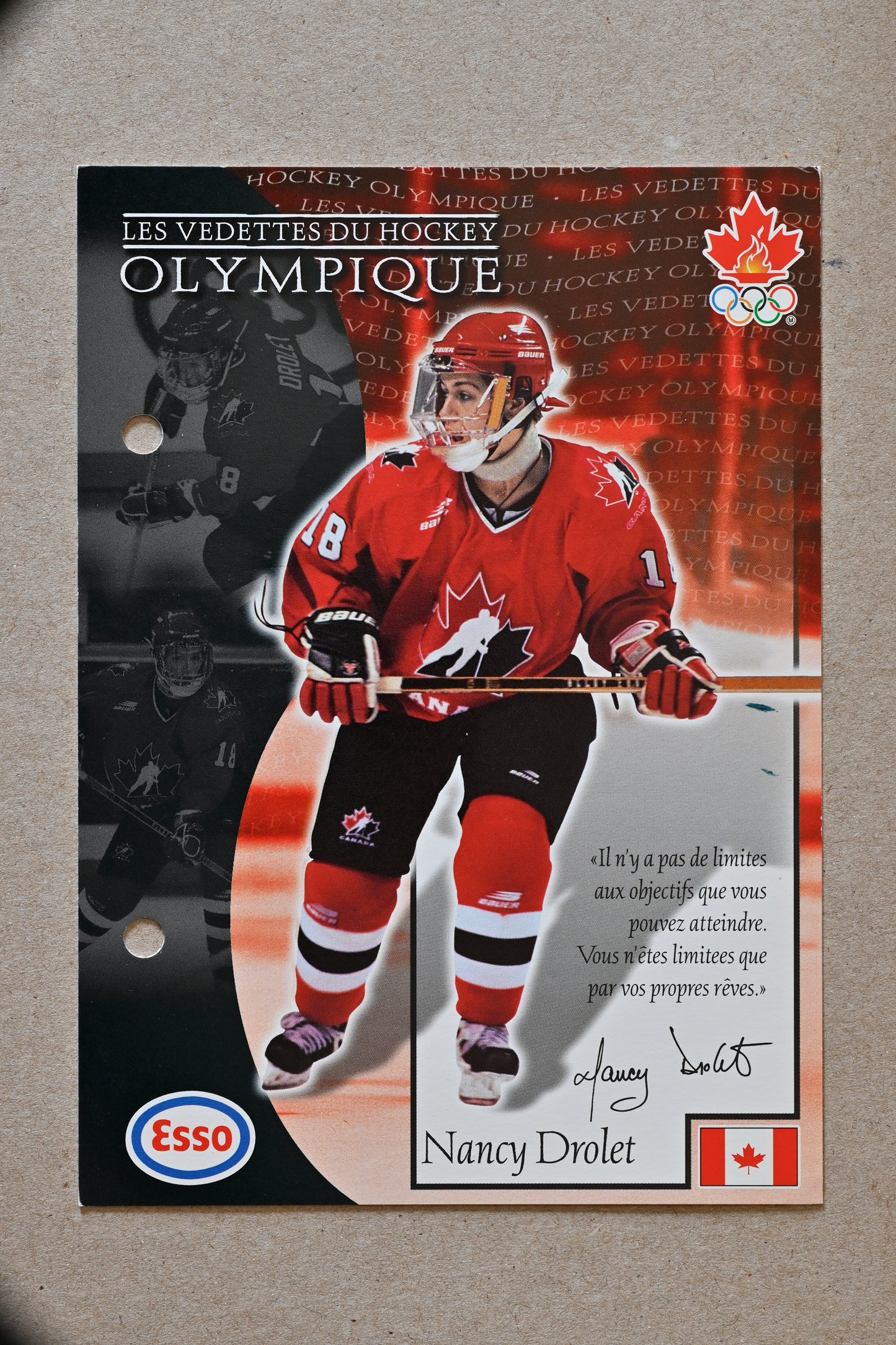 1997 Esso Olympic Hockey Heroes French - Womens Team Canada