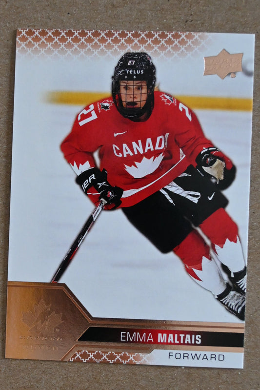 2022-23 Upper Deck Team Canada Juniors - Rose Gold #57 Emma Maltais