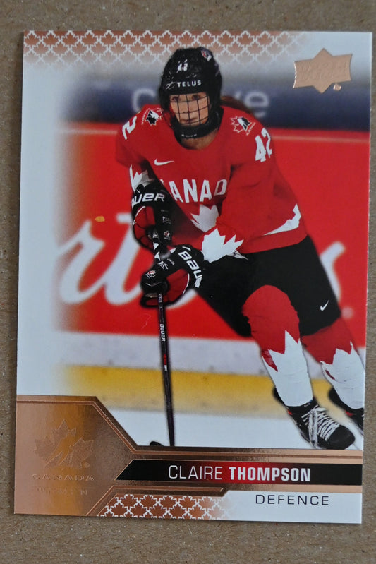 2022-23 Upper Deck Team Canada Juniors - Rose Gold #62 Claire Thompson