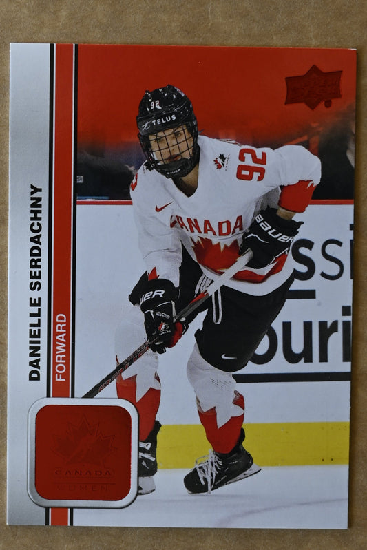 2023 Upper Deck Team Canada Juniors - Red Foil #63 Danielle Serdachny