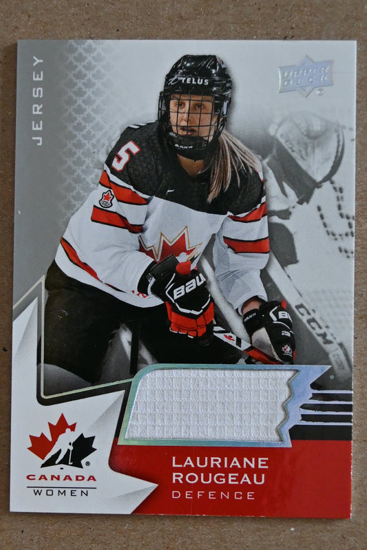 2020-21 Upper Deck Team Canada Juniors - Jerseys #64 Lauriane Rougeau
