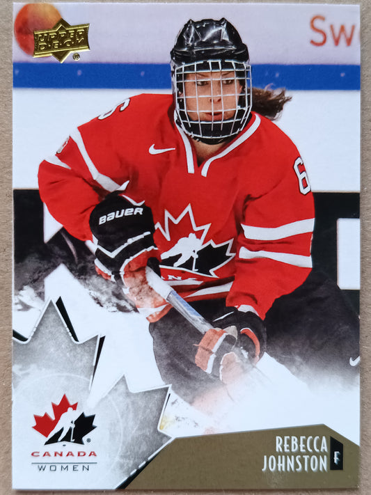 2015 Upper Deck Team Canada Juniors - Gold #69 Rebecca Johnston