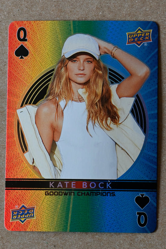 2022 Upper Deck Goodwin Champions - Playing Cards #Q♠ Kate Bock