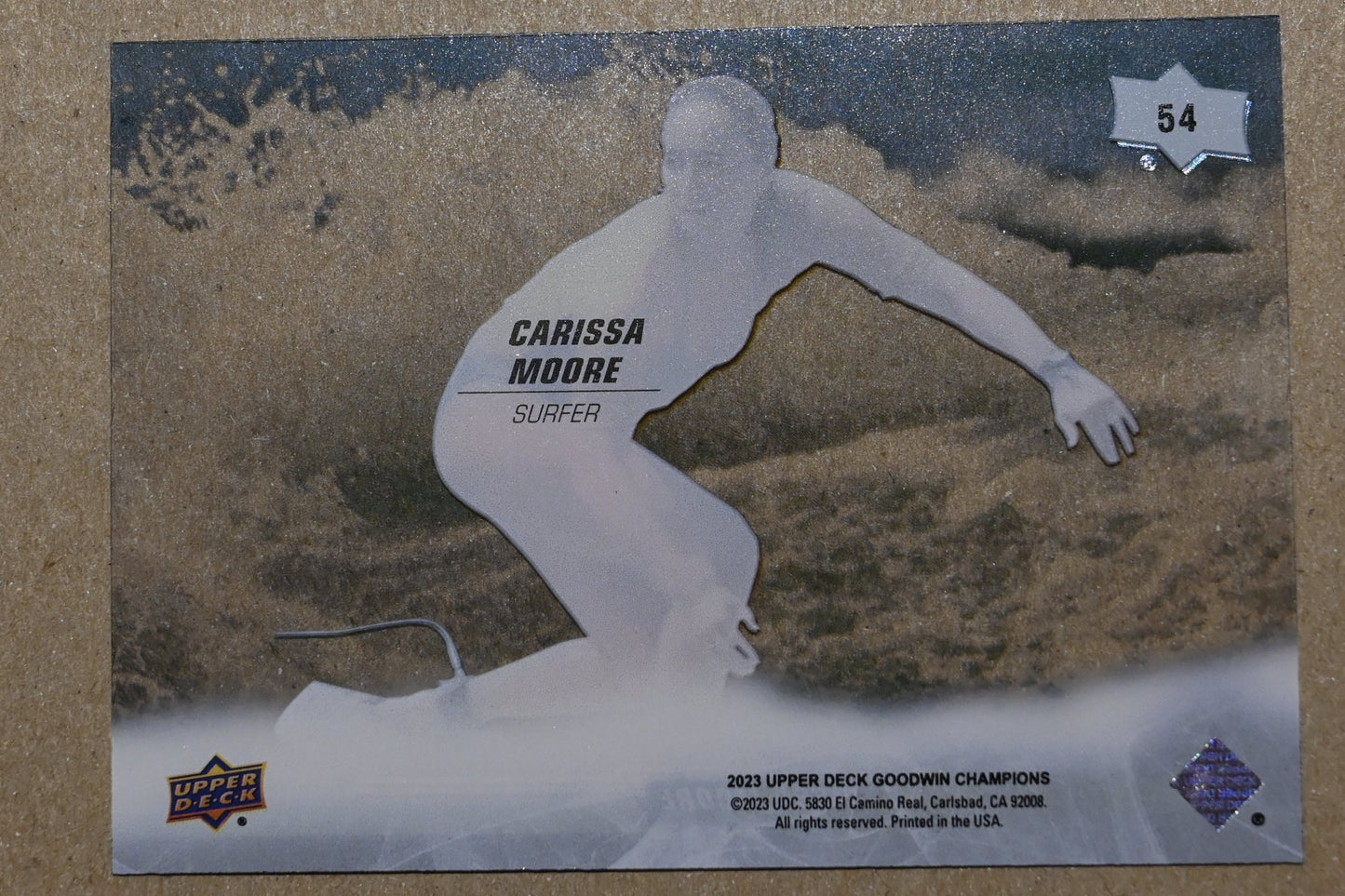 2023 Upper Deck Goodwin Champions - Clear Cut #54 Carissa Moore