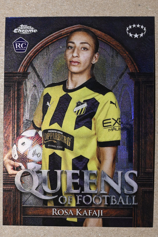 2023-24 Topps Chrome UEFA Women's Champions League - Queens of Football #QF-8 Rosa Kafaji