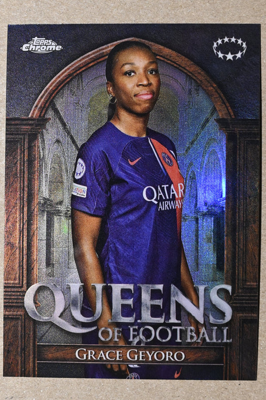 2023-24 Topps Chrome UEFA Women's Champions League - Queens of Football #QF-10 Grace Geyoro