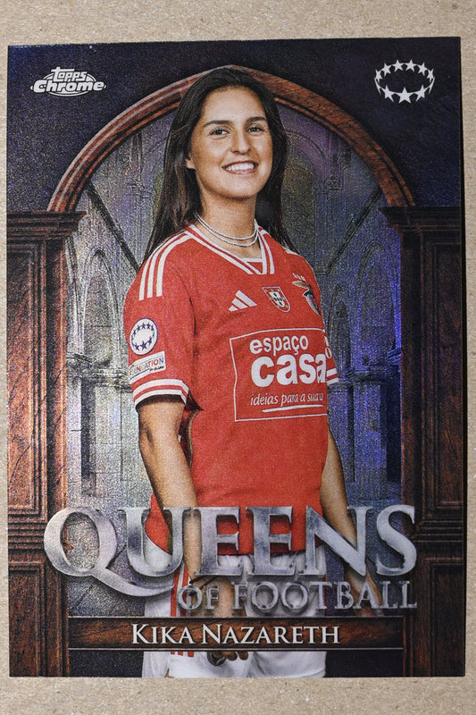 2023-24 Topps Chrome UEFA Women's Champions League - Queens of Football #QF-11 Kika Nazareth