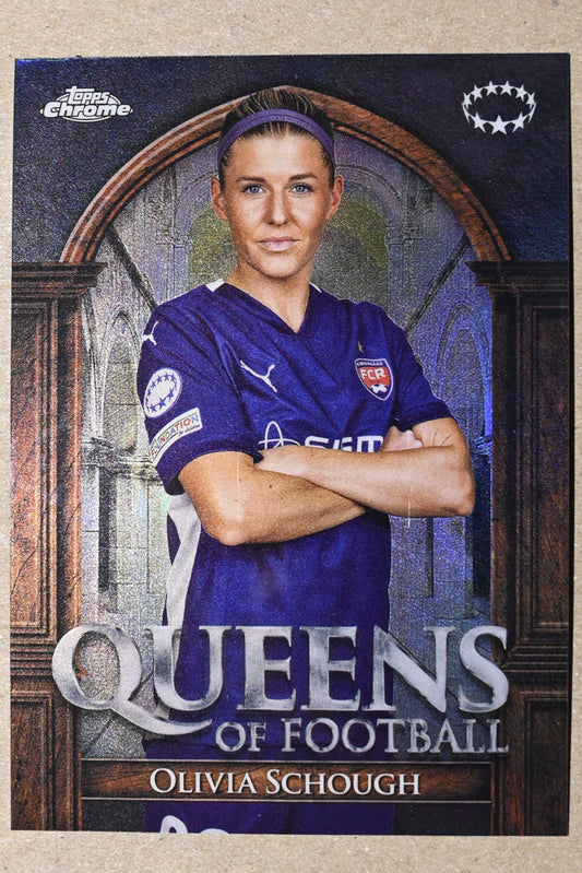 2023-24 Topps Chrome UEFA Women's Champions League - Queens of Football #QF-14 Olivia Schough