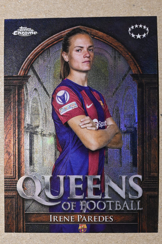 2023-24 Topps Chrome UEFA Women's Champions League - Queens of Football #QF-19 Irene Paredes