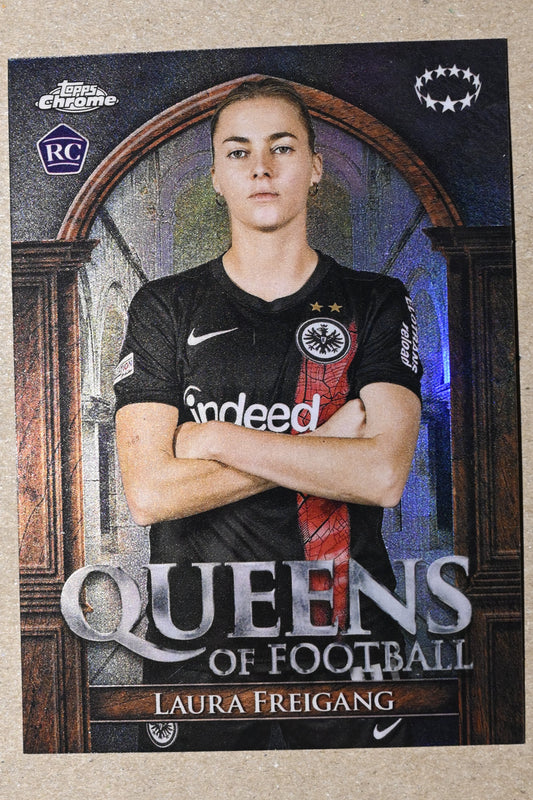 2023-24 Topps Chrome UEFA Women's Champions League - Queens of Football #QF-20 Laura Freigang