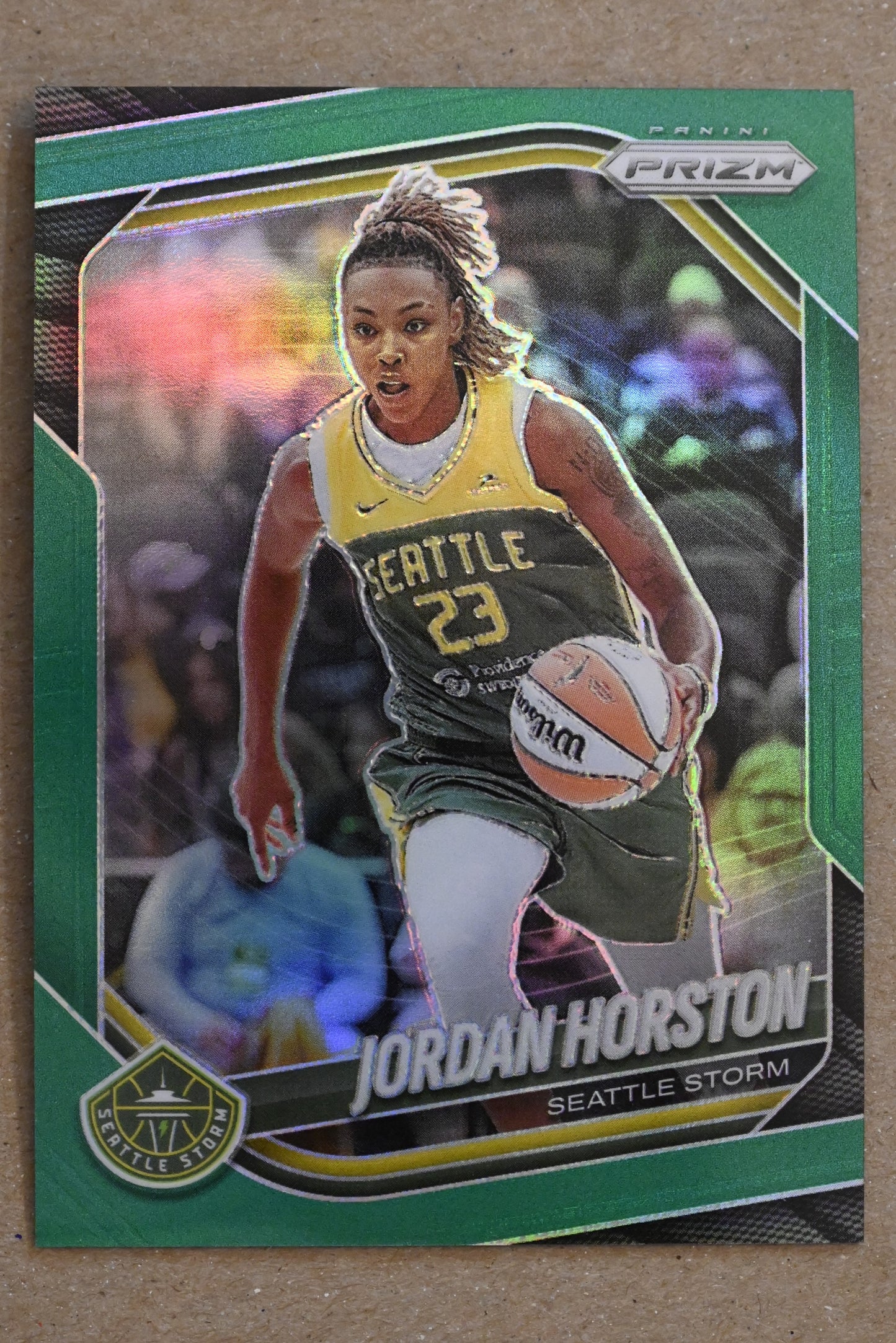 2025 Panini Prizm WNBA - Green Prizms #37 Jordan Horston