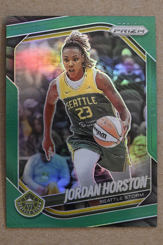 2025 Panini Prizm WNBA - Green Prizms #37 Jordan Horston