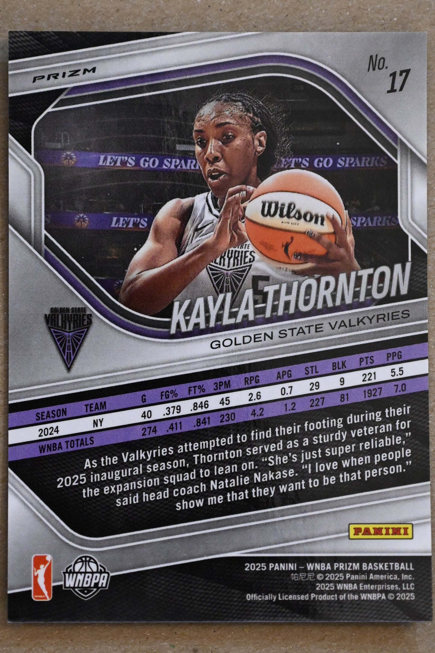2025 Panini Prizm WNBA - Green Prizms #17 Kayla Thornton