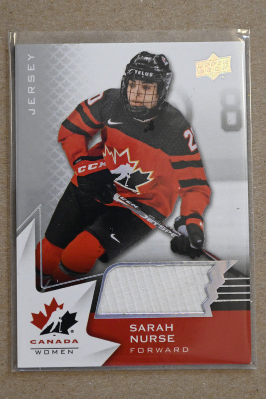2020 Upper Deck Team Canada Juniors - Jerseys #61 Sarah Nurse