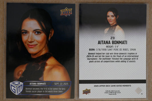 2025 Upper Deck Game Dated Moments #23 Aitana Bonmati